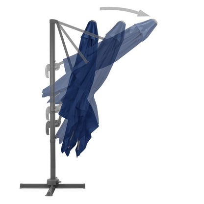 vidaXL Cantilever Garden Parasol | Azure blue