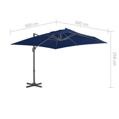 vidaXL Cantilever Garden Parasol | Azure blue