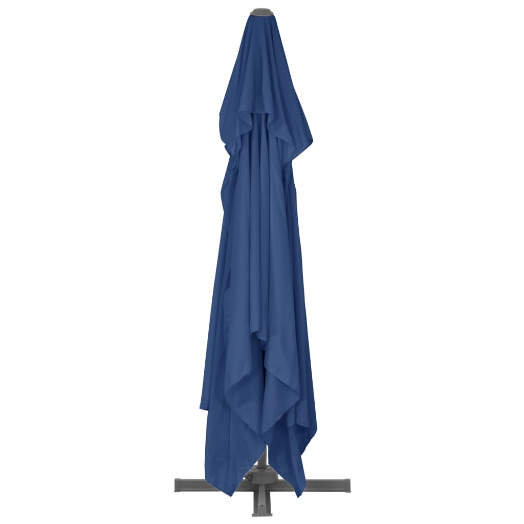 vidaXL Cantilever Garden Parasol with Aluminium Pole 4x3 m Azure Blue