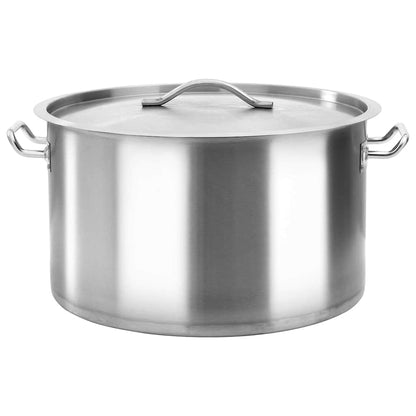 vidaXL Stock Pot 44 L 45x28 cm Stainless Steel