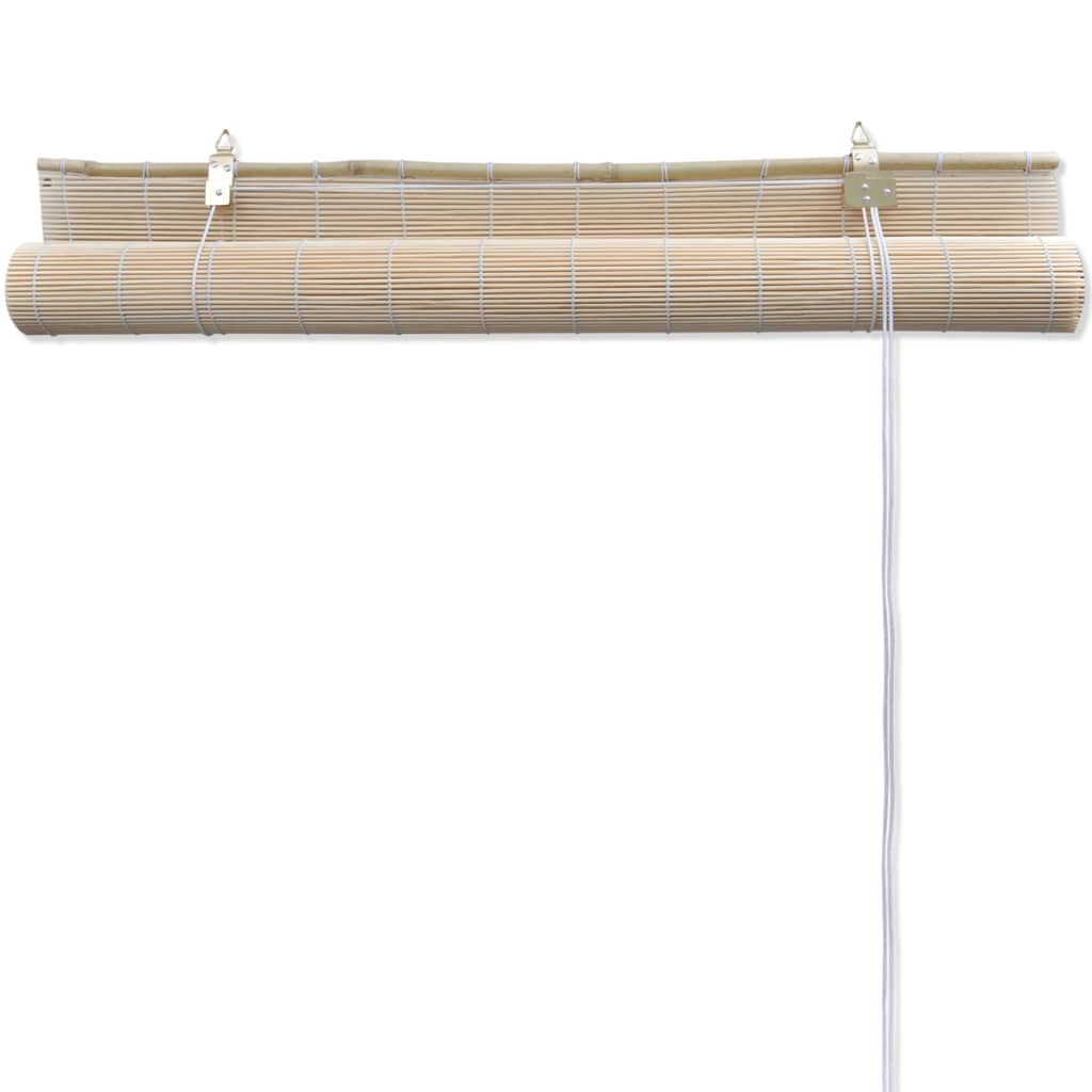 vidaXL Bamboo Roller Blinds 4 pcs 120x160 cm Natural