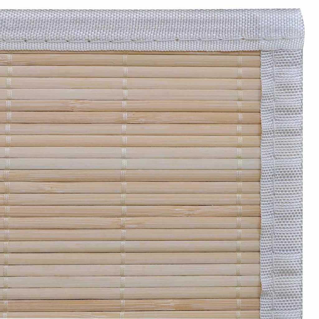 vidaXL Rectangular Natural Bamboo Rugs 2 pcs 120x180 cm
