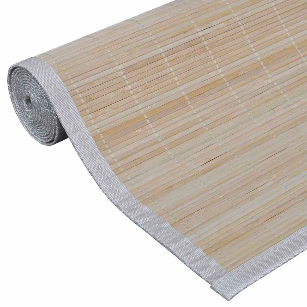 vidaXL Rectangular Natural Bamboo Rugs 4 pcs 120x180 cm