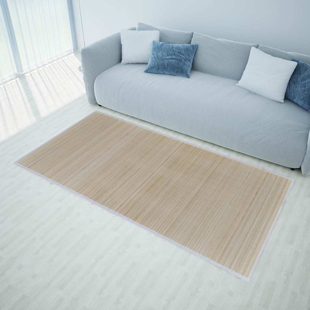 vidaXL Rectangular Natural Bamboo Rugs 4 pcs 120x180 cm