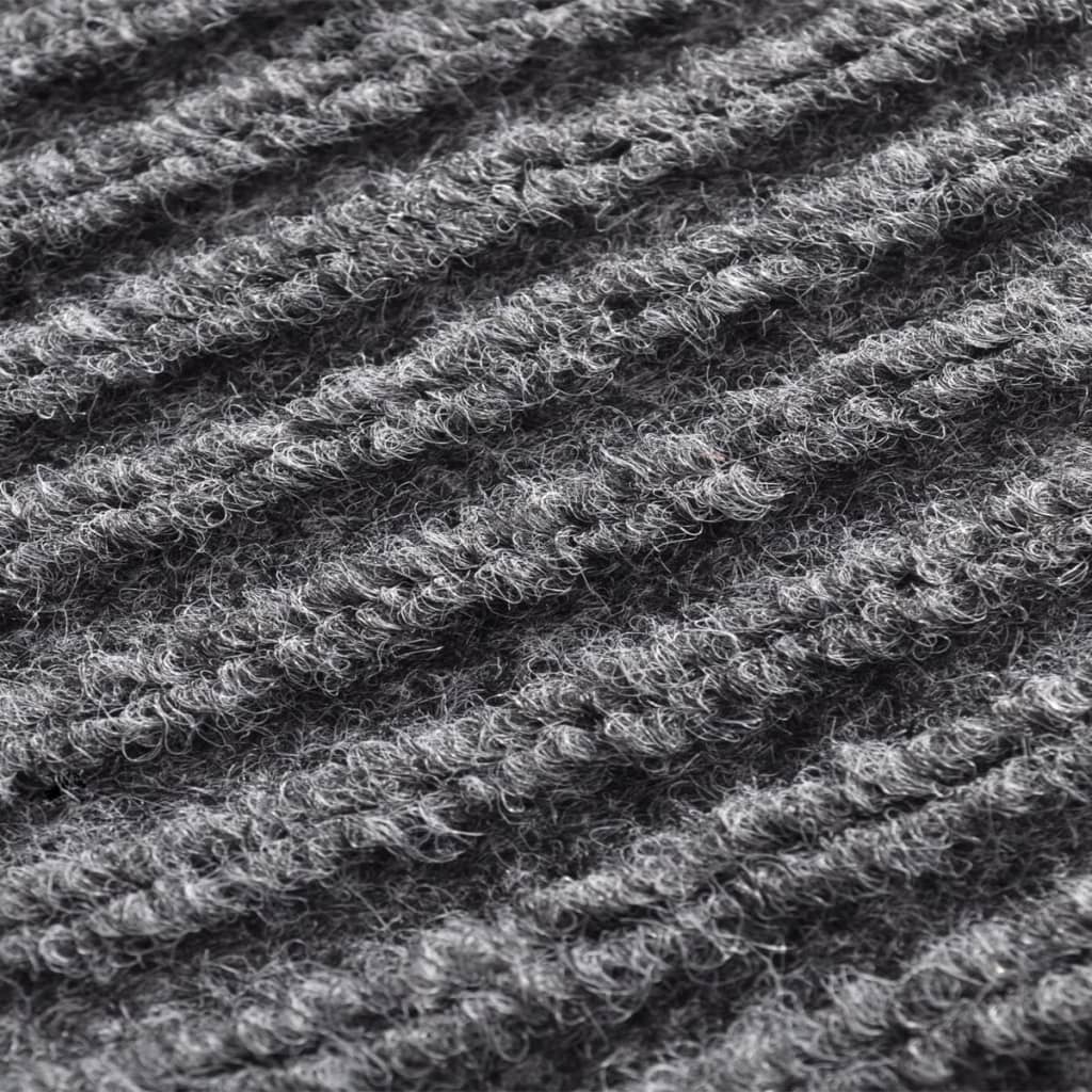 vidaXL PVC Door Mats 2 pcs Grey 90x60 cm