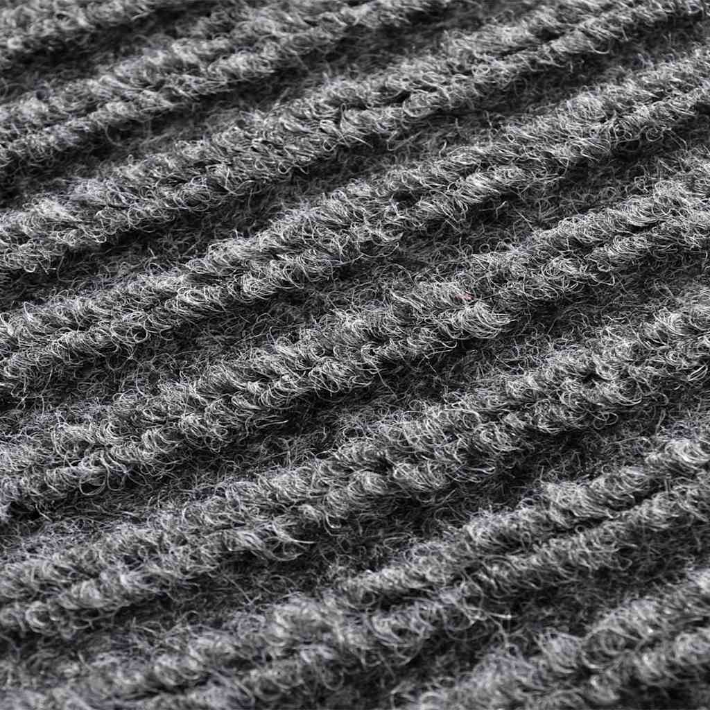 vidaXL PVC Door Mats 2 pcs Grey 90x60 cm