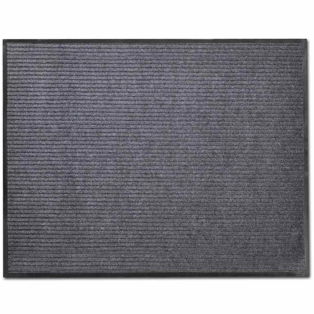 vidaXL PVC Door Mats 4 pcs Grey 90x60 cm