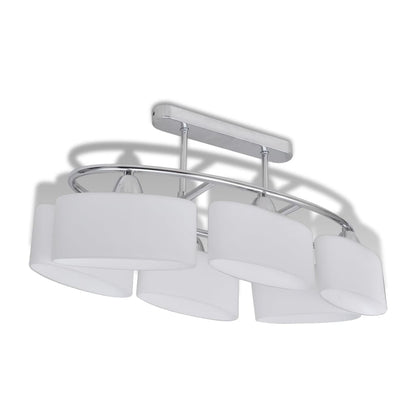 278761 vidaXL Ceiling Lamp with Ellipsoid Glass Shades 4 pcs E14 (4x240989)