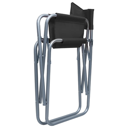 vidaXL Director's Chair | Set of 2 | Black | Steel, Polyester | Standard