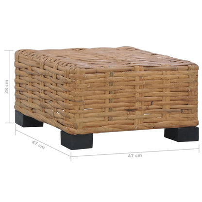 vidaXL Coffee Table | Natural Rattan Brown and Black
