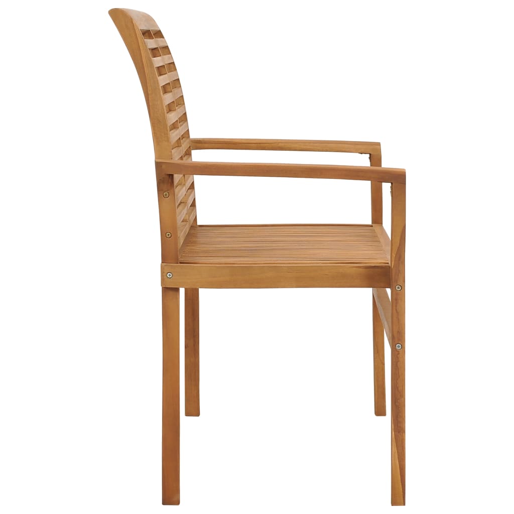 vidaXL Garden Bench | Teak Brown | Fine sanded teak hardwood | 112 cm | Durable