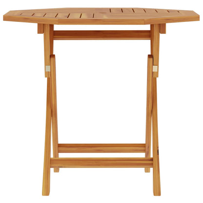 vidaXL Folding Garden Table 85x85x76 cm Solid Teak Wood