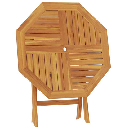 vidaXL Folding Garden Table 85x85x76 cm Solid Teak Wood
