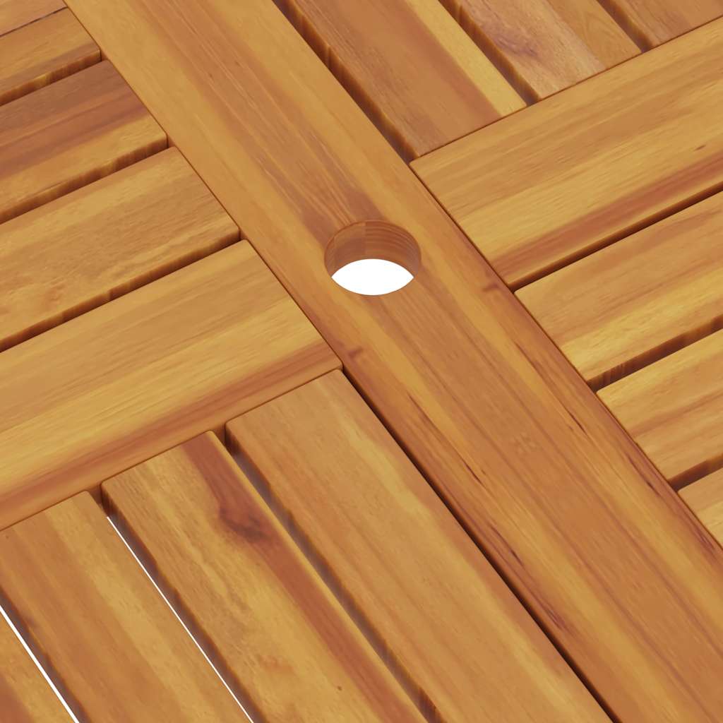 vidaXL Folding Garden Table 85x85x76 cm Solid Teak Wood