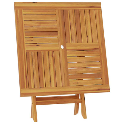 vidaXL Folding Garden Table 85x85x76 cm Solid Teak Wood