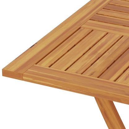 vidaXL Folding Garden Table 85x85x76 cm Solid Teak Wood