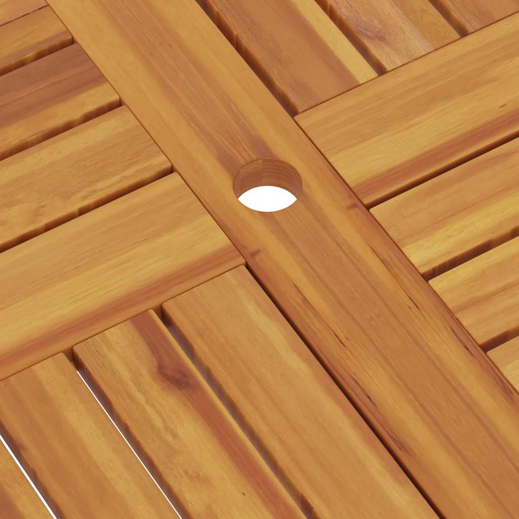 vidaXL Folding Garden Table 85x85x76 cm Solid Teak Wood