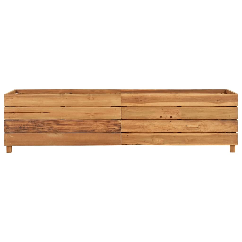 vidaXL Raised Bed 150x40x38 cm Recycled Teak Wood and Steel