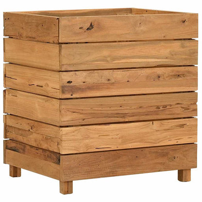 vidaXL Raised Bed 50x40x55 cm Recycled Teak Wood and Steel