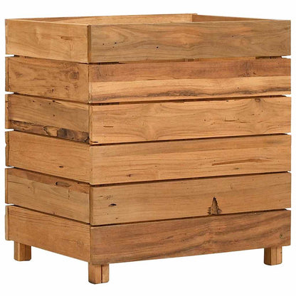 vidaXL Raised Bed 50x40x55 cm Recycled Teak Wood and Steel