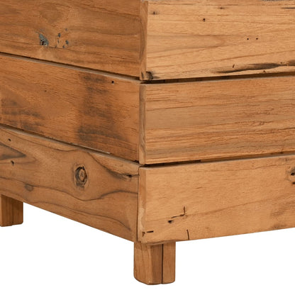 vidaXL Raised Bed 150x40x55 cm Recycled Teak Wood and Steel