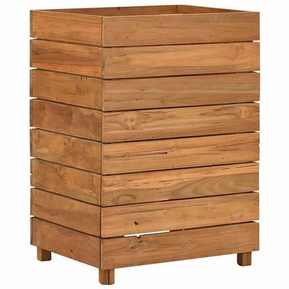 vidaXL Raised Bed 50x40x72 cm Recycled Teak Wood and Steel