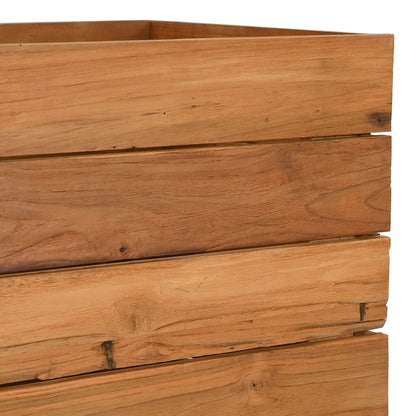 vidaXL Raised Bed 50x40x72 cm Recycled Teak Wood and Steel
