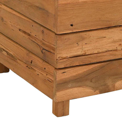 vidaXL Raised Bed 50x40x72 cm Recycled Teak Wood and Steel