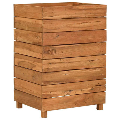 vidaXL Raised Bed 50x40x72 cm Recycled Teak Wood and Steel