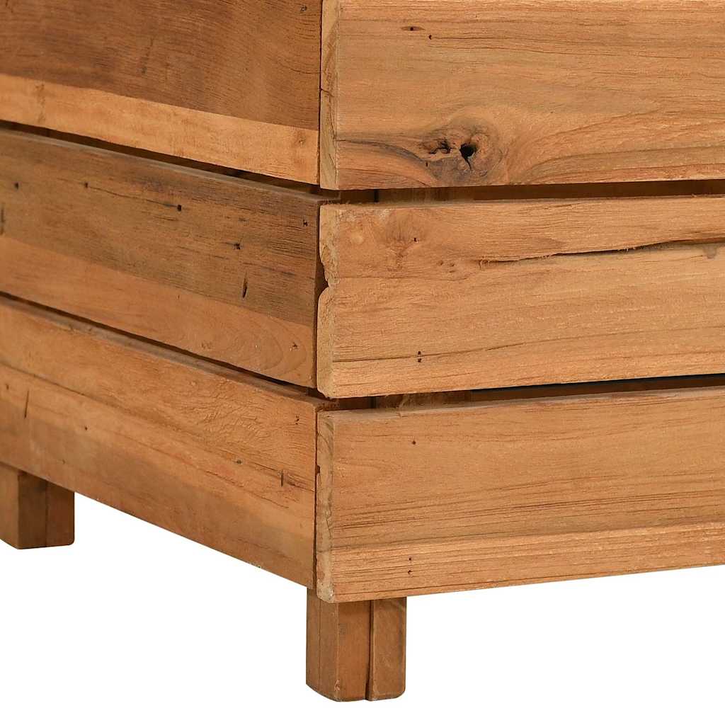 vidaXL Raised Bed 100x40x72 cm Recycled Teak Wood and Steel