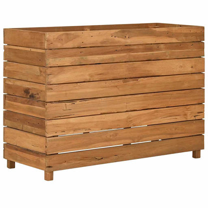 vidaXL Raised Bed 100x40x72 cm Recycled Teak Wood and Steel