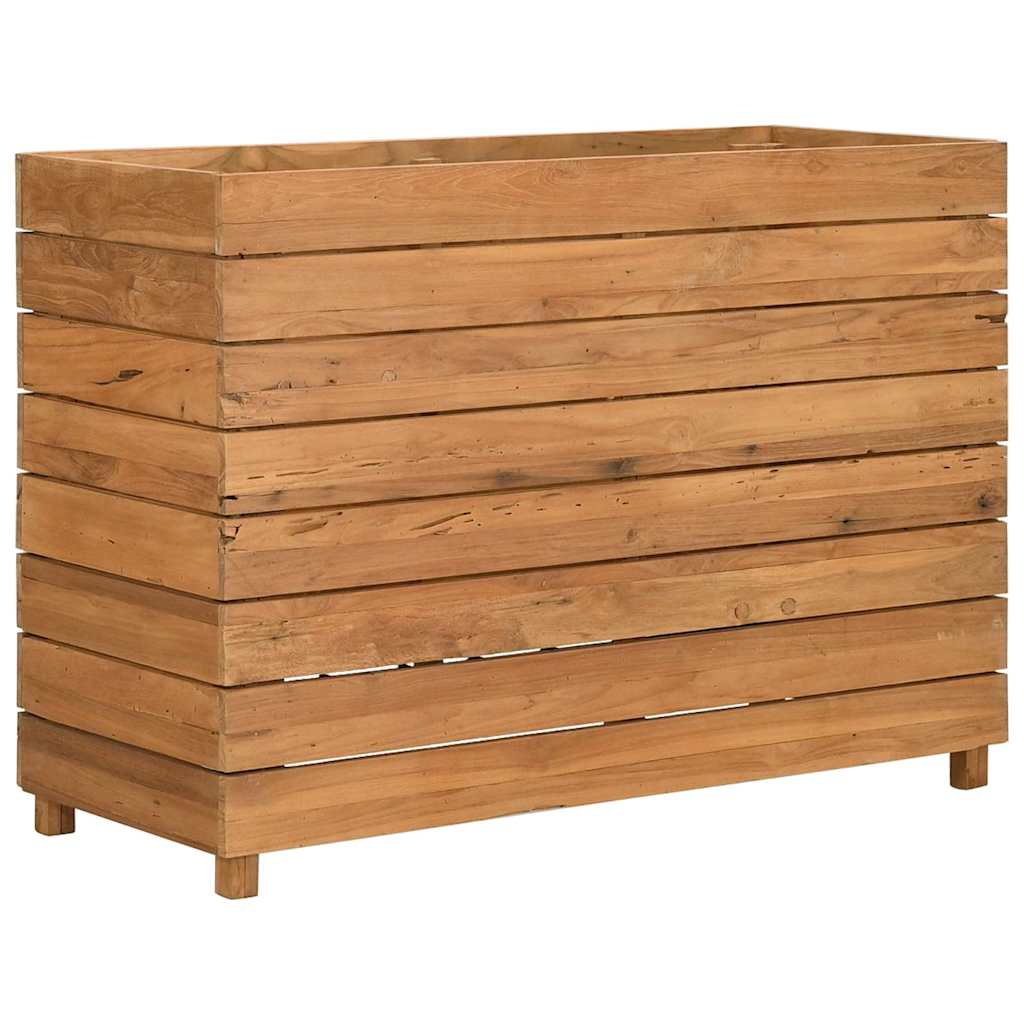 vidaXL Raised Bed 100x40x72 cm Recycled Teak Wood and Steel