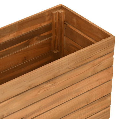 vidaXL Raised Bed 100x40x72 cm Recycled Teak Wood and Steel
