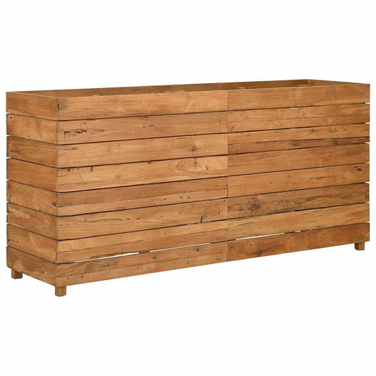 vidaXL Raised Bed 150x40x72 cm Recycled Teak Wood and Steel