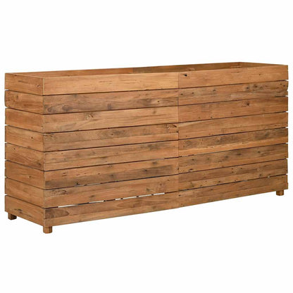 vidaXL Raised Bed 150x40x72 cm Recycled Teak Wood and Steel