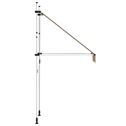 145830 vidaXL Manual Retractable Awning 100 cm Yellow and Blue Stripes