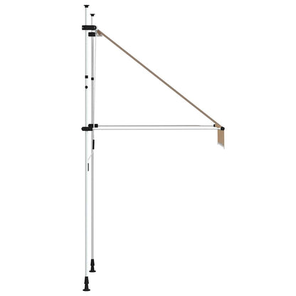 145831 vidaXL Manual Retractable Awning 100 cm Orange and White Stripes