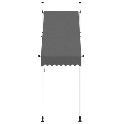 145832 vidaXL Manual Retractable Awning 100 cm Anthracite
