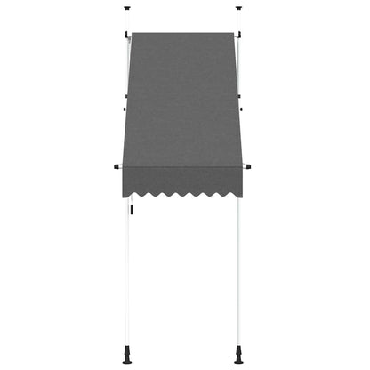 145832 vidaXL Manual Retractable Awning 100 cm Anthracite