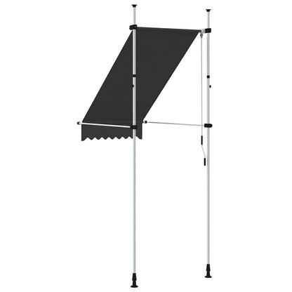 145832 vidaXL Manual Retractable Awning 100 cm Anthracite
