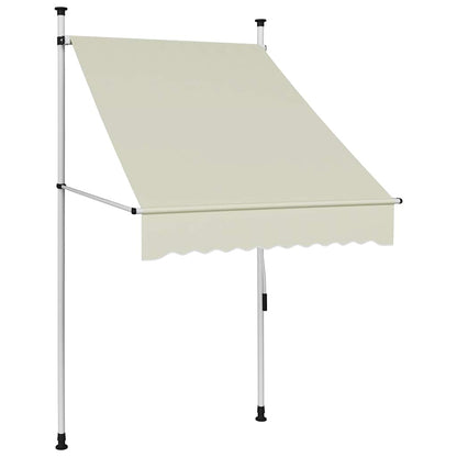 145833 vidaXL Manual Retractable Awning 100 cm Cream