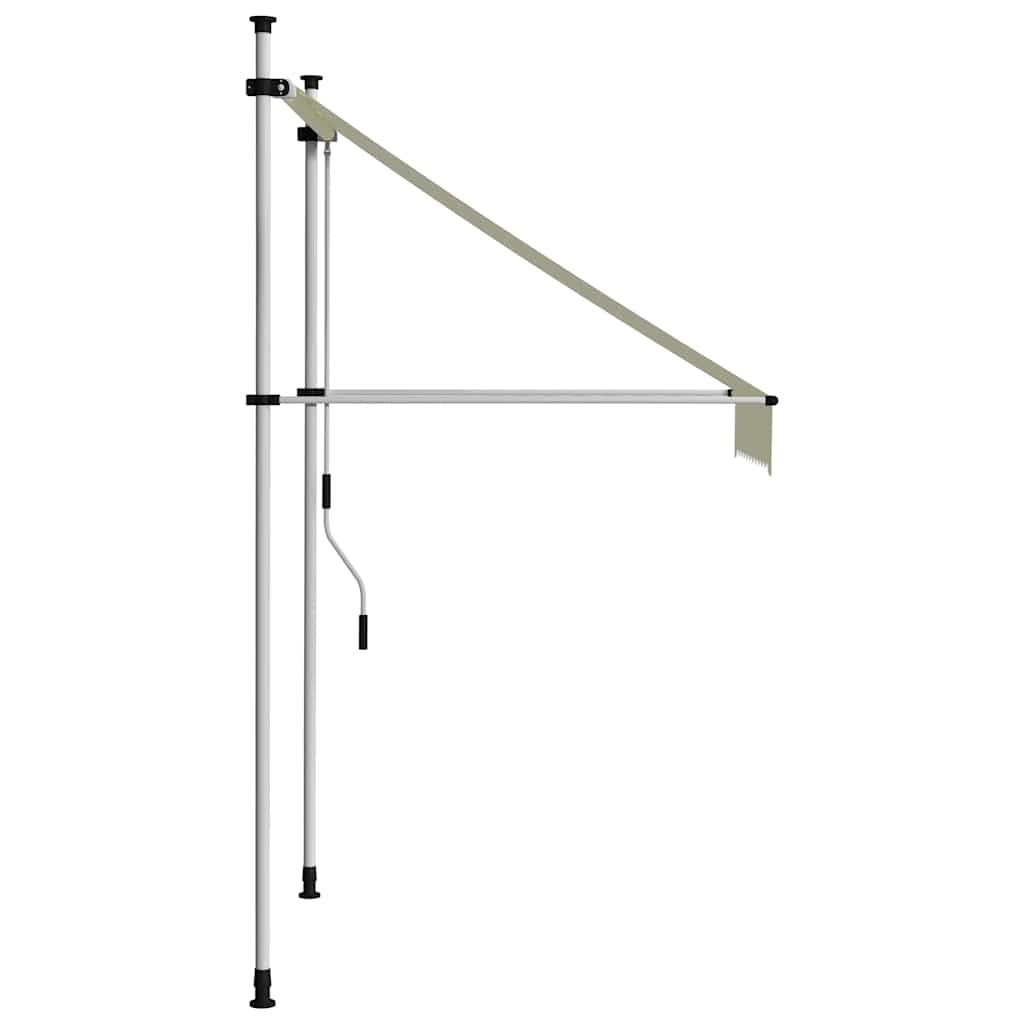 145833 vidaXL Manual Retractable Awning 100 cm Cream