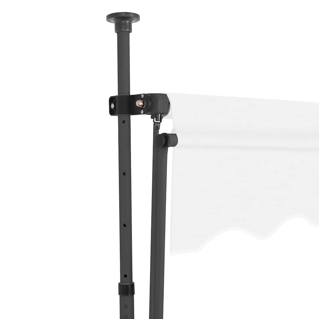 vidaXL Manual Retractable Awning with LED 250 cm Cream