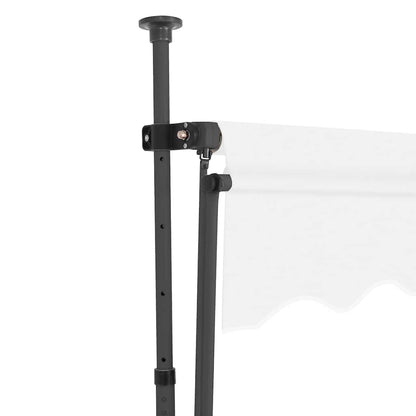 vidaXL Manual Retractable Awning with LED 250 cm Cream