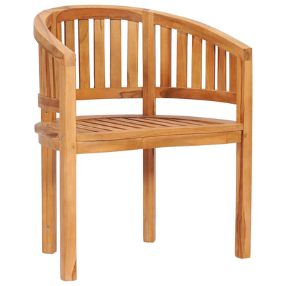vidaXL Garden Chair | Natural Teak | Solid Teak Wood | Medium |  Durable