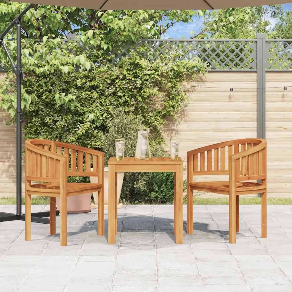 vidaXL Garden Chair | Natural Teak | Solid Teak Wood | Medium |  Durable