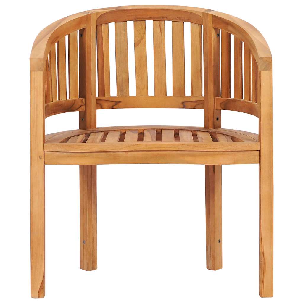 vidaXL Garden Chair | Natural Teak | Solid Teak Wood | Medium |  Durable