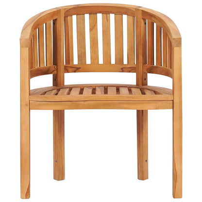 vidaXL Garden Chair | Natural Teak | Solid Teak Wood | Medium |  Durable