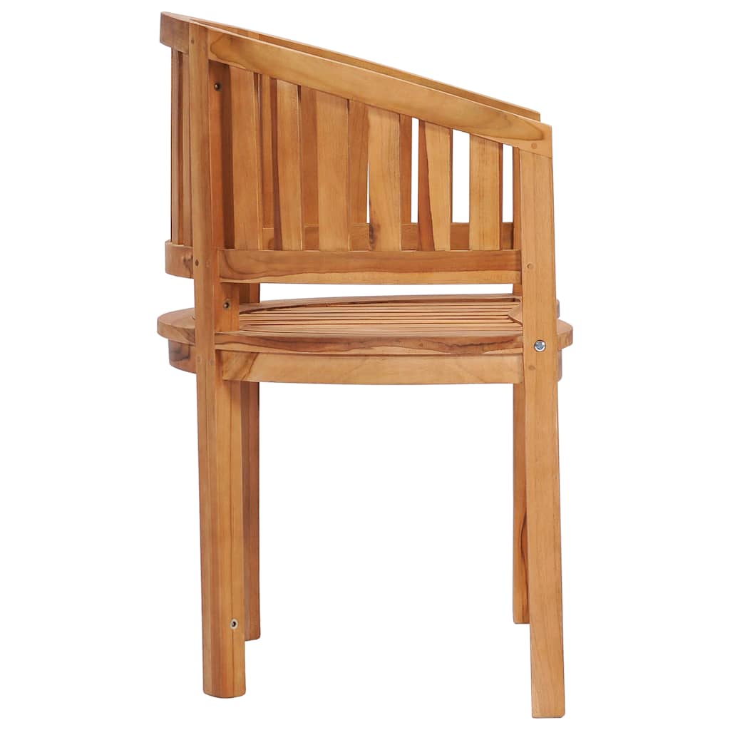 vidaXL Garden Chair | Natural Teak | Solid Teak Wood | Medium |  Durable