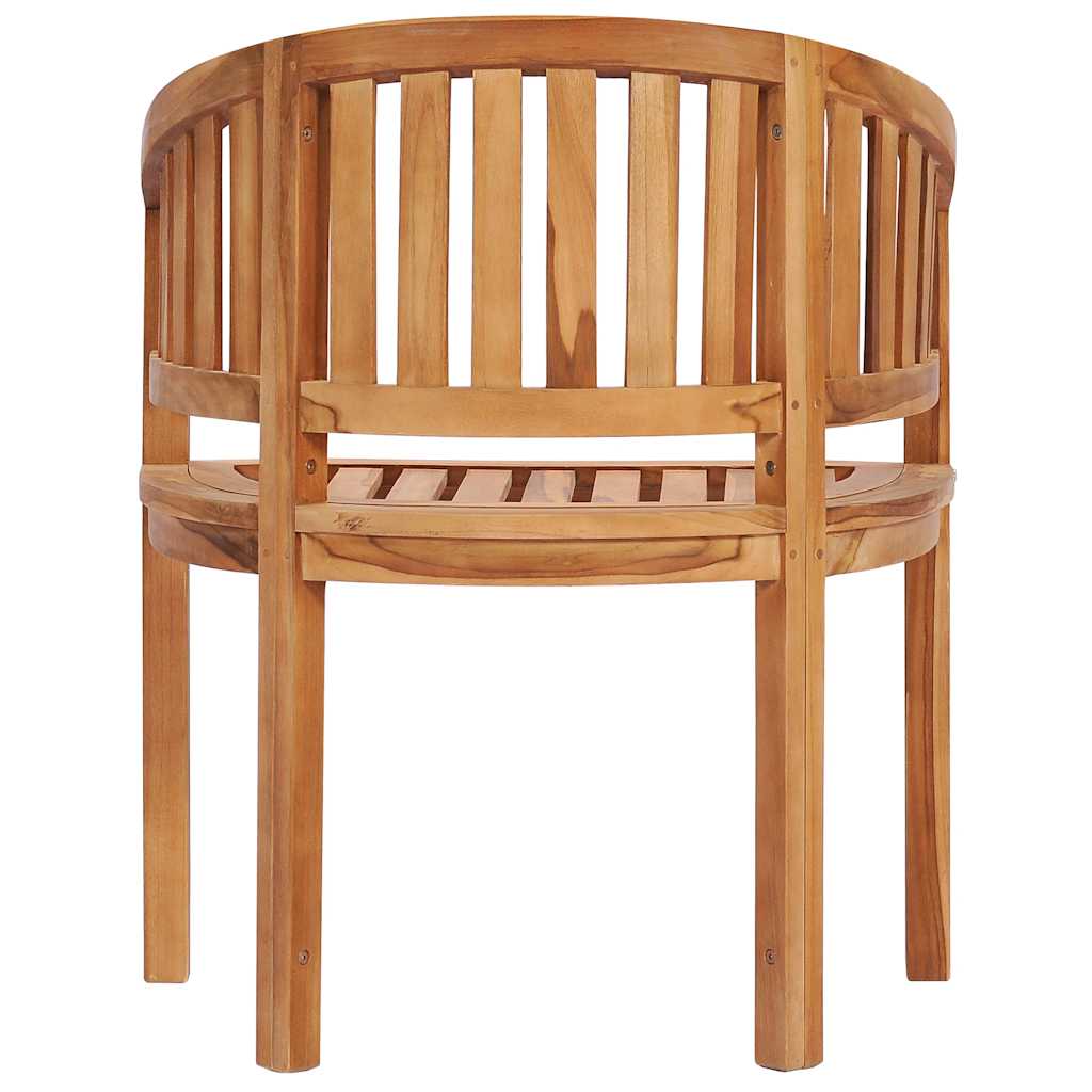 vidaXL Garden Chair | Natural Teak | Solid Teak Wood | Medium |  Durable
